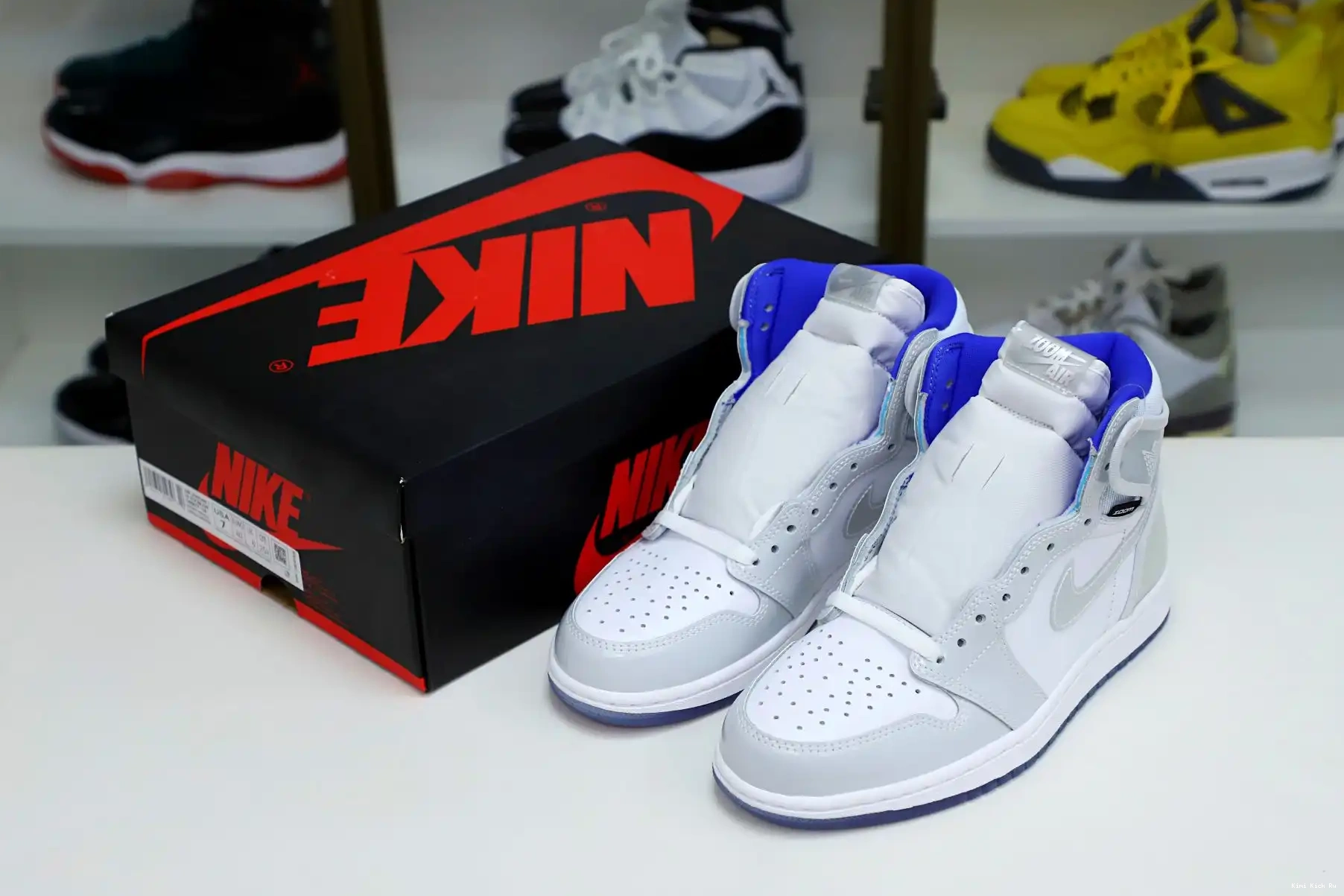 1 ZOOM JORDAN HIGH AIR Kimikick BLUE' 'RACER 0526
